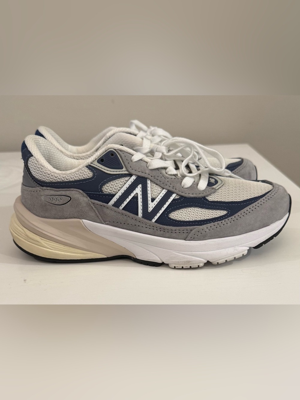 New Balance Navy, Gray & White Athletic Sneakers - Picture 3 of 7